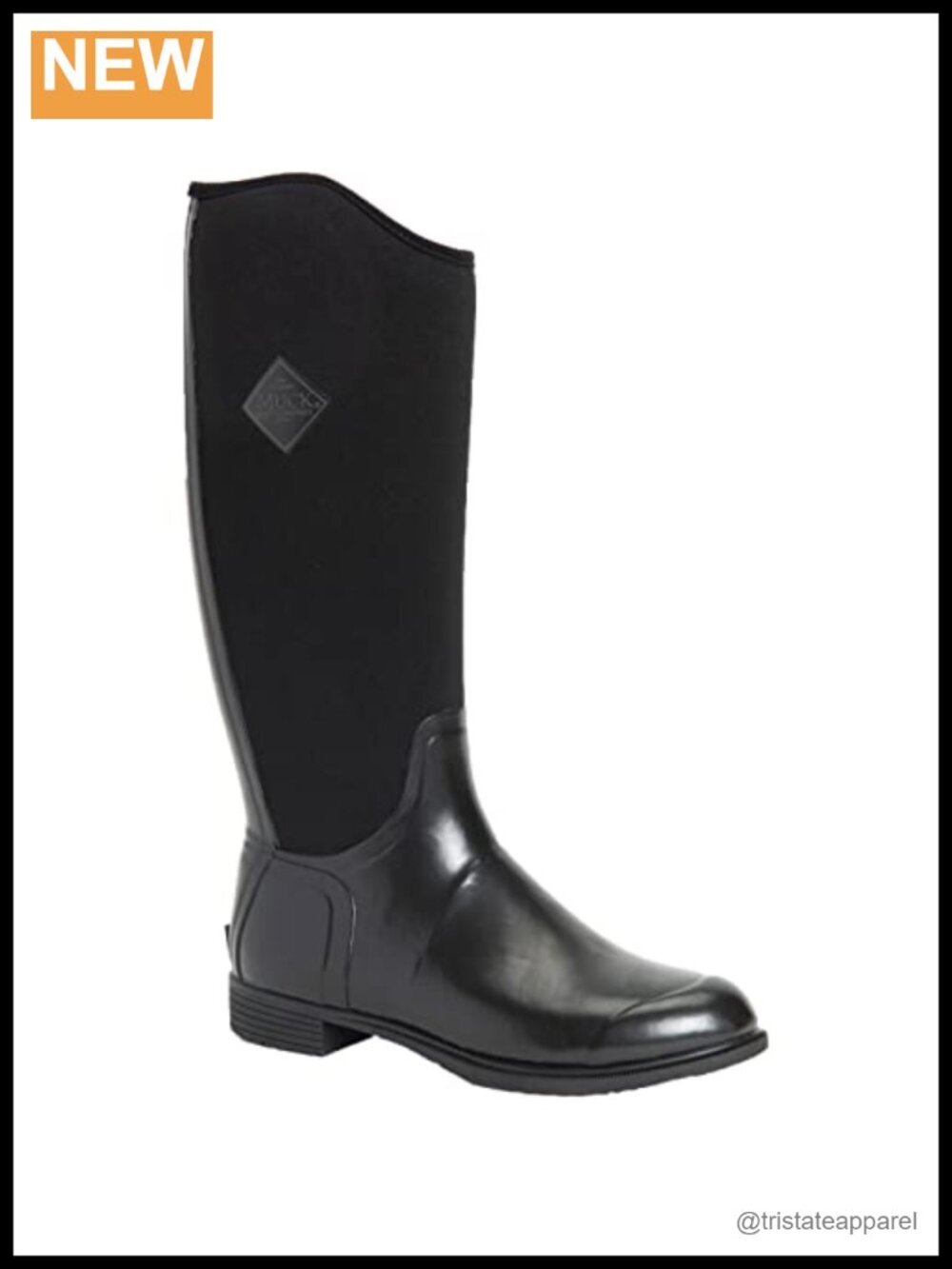 Muck Derby Tall Waterproof Mid-Calf Rain Boots Women Pull-On Rubber
